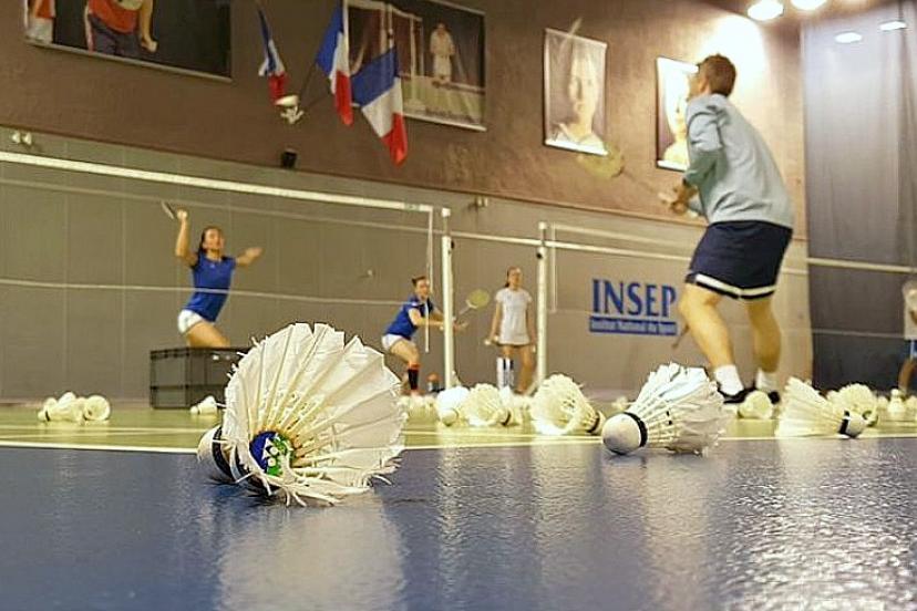 Joueur badminton
